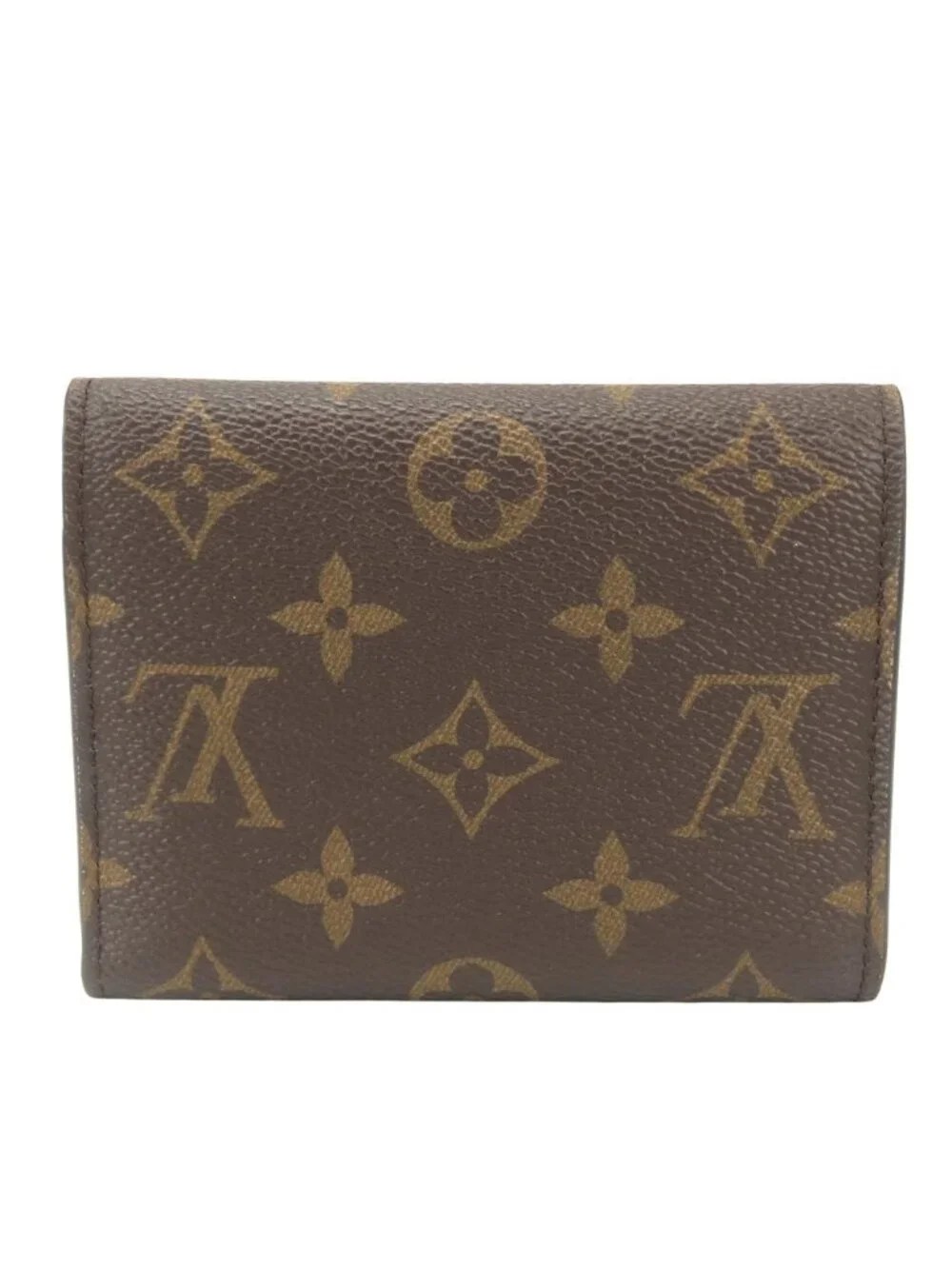 Louis Vuitton Trifold Wallet Portefeuille Victorine Monogram Brown Compact Coin